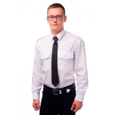 Рубашка охранника под заправку, длинный рукав, белая