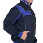 Куртка "Карат" т.синий с васильковым  80% х/б, МВО пл. 255 г/кв.м