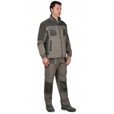 Куртка "ТОКИО" т. песочный с хаки  100% х/б пл. 260 г/кв.м